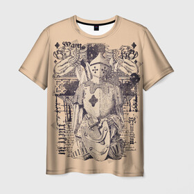 Мужская футболка 3D с принтом Доспехи война в Санкт-Петербурге, 100% полиэфир | прямой крой, круглый вырез горловины, длина до линии бедер | доспехи | королевство. | ретро | рыцарские доспехи | рыцарь | средневековье