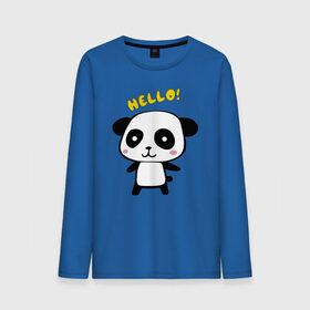 Мужской лонгслив хлопок с принтом Милая пандочка в Санкт-Петербурге, 100% хлопок |  | Тематика изображения на принте: маленькая панда | маленькая пандочка | милашка | милая панда | милая пандочка | панда | панда hello | панда милашка | пандочка | пандочка hello | пандочка милашка