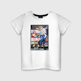 Детская футболка хлопок с принтом Tensei Shitara Slime Datta Ken в Санкт-Петербурге, 100% хлопок | круглый вырез горловины, полуприлегающий силуэт, длина до линии бедер | Тематика изображения на принте: rimuru | slime | римуру | слайм | шион