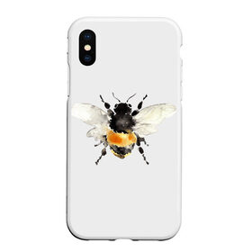 Чехол для iPhone XS Max матовый с принтом Пчела в Санкт-Петербурге, Силикон | Область печати: задняя сторона чехла, без боковых панелей | мёд | насекомое | оса | пчела | пчелы