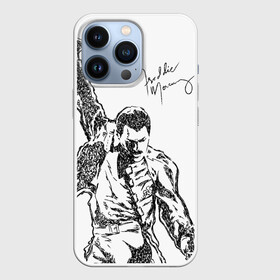Чехол для iPhone 13 Pro с принтом Freddie Mercury в Санкт-Петербурге,  |  | Тематика изображения на принте: freddie mercury | queen | автограф | квин | фредди меркьюри