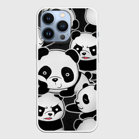 Чехол для iPhone 13 Pro с принтом Смешные панды в Санкт-Петербурге,  |  | животные | медведи | мишки | мультяшки | смешные панды