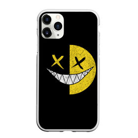 Чехол для iPhone 11 Pro Max матовый с принтом SMILE в Санкт-Петербурге, Силикон |  | глаза крестики | злой смайл | зубы | контраст | смайл | эмоция