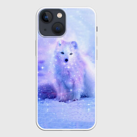 Чехол для iPhone 13 mini с принтом Полярная Лисица в Санкт-Петербурге,  |  | 2021 | белка | детская | единорог | енот | животное | зверь | лиса | лисенок | лисица | медведь | милый зверек | новогодняя | песец | подарок | прикольная | рождество | с новым годом | сказка | снег