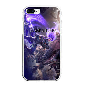 Чехол для iPhone 7Plus/8 Plus матовый с принтом Darksiders в Санкт-Петербурге, Силикон | Область печати: задняя сторона чехла, без боковых панелей | Тематика изображения на принте: darksiders 2 | апокалипсиса | всадника | игра | слешер