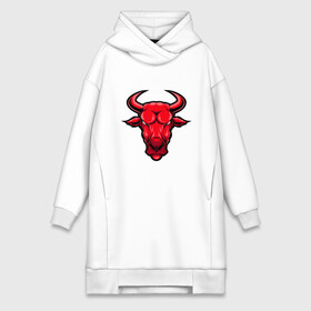 Платье-худи хлопок с принтом Red Bull в Санкт-Петербурге,  |  | 2020 | 2021 | bull | bulls | claus | cow | ox | santa | буйвол | бычок | год быка | дед мороз | деревня | животные | зима | корова | коррида | матадор | новый год | праздник | рог | рога | рогатый | санта клаус | символ | скот