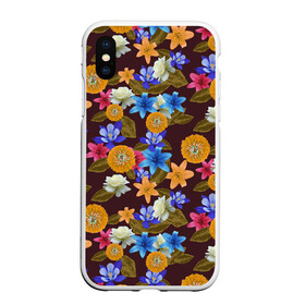 Чехол для iPhone XS Max матовый с принтом Exotic Flowers в Санкт-Петербурге, Силикон | Область печати: задняя сторона чехла, без боковых панелей | fashion | flower | forest | garden | nature | spring | summer | trend | ботаника | весенние | весенняя | весна | иллюзия | лес | лето | объемные | природа | растения | сад | трендовая | флористика | цветки | цветок | цветочки