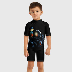 Детский купальный костюм 3D с принтом Астронавт мороженкой в Санкт-Петербурге, Полиэстер 85%, Спандекс 15% | застежка на молнии на спине | astronaut | cosmonaut | cosmos | galaxy | planet | space | star | universe | астронавт | вселенная | галактика | звезды | земля | конфеты | космонавт | космос | луна | марс | мороженко | мороженое | планета | сатурн | уран