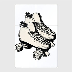 Магнитный плакат 2Х3 с принтом Ролики в Санкт-Петербурге, Полимерный материал с магнитным слоем | 6 деталей размером 9*9 см | арт | кроссовки | обувь | рисунок | ролики | шнурки