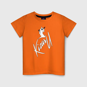 Детская футболка хлопок с принтом Haunted Family (лейбл Kizaru) в Санкт-Петербурге, 100% хлопок | круглый вырез горловины, полуприлегающий силуэт, длина до линии бедер | Тематика изображения на принте: 