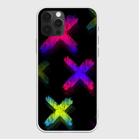 Чехол для iPhone 12 Pro Max с принтом Крестики в Санкт-Петербурге, Силикон |  | amoled | абстракция | градиент | крестики | переливание цветов