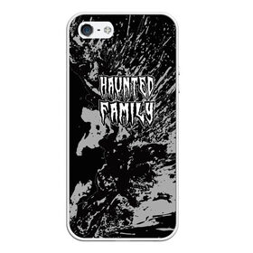 Чехол для iPhone 5/5S матовый с принтом Haunted Family (лейбл Kizaru) в Санкт-Петербурге, Силикон | Область печати: задняя сторона чехла, без боковых панелей | 