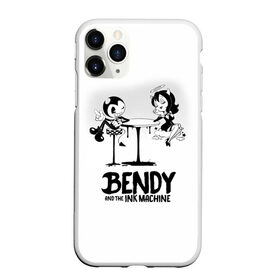 Чехол для iPhone 11 Pro Max матовый с принтом Bendy And The Ink Machine в Санкт-Петербурге, Силикон |  | bendy | bendy and the ink machine | бенди | бени | бенни | бэнди | детская | детям | игра | капли | компьютерная игра | краска | машина | подтеки | ужастик | чернила | чернильная