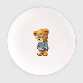 Тарелка с принтом Стеснительный мишка в Санкт-Петербурге, фарфор | диаметр - 210 мм
диаметр для нанесения принта - 120 мм | игрушка | коричневый | мальчик | медвежонок | очки | свитер | серый | синий