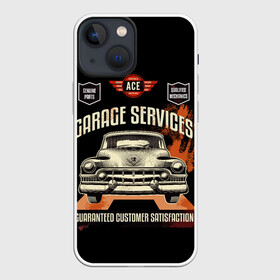Чехол для iPhone 13 mini с принтом Гаражный сервис в Санкт-Петербурге,  |  | авто сервис | автомобили | автотюнинг. | гаражный сервис | кастом авто | машины | ретро автомобили