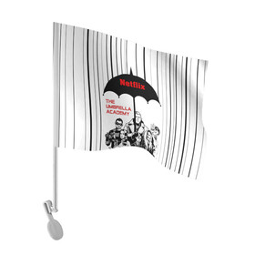 Флаг для автомобиля с принтом The Umbrella Academy Season 3 в Санкт-Петербурге, 100% полиэстер | Размер: 30*21 см | netflix | rain | superheroes | the umbrella academy | tv series | umbrella | академия амбрелла | дождь | зонтик | нетфликс | сериал | супергерои