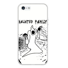 Чехол для iPhone 5/5S матовый с принтом KIZARU: HAUNTED FAMILY. в Санкт-Петербурге, Силикон | Область печати: задняя сторона чехла, без боковых панелей | born to trap | haunted family | kizaru | rep | кизару | музыка | олег нечипоренко | репер | рэп | хантед фэмили