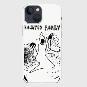 Чехол для iPhone 13 mini с принтом KIZARU: HAUNTED FAMILY. в Санкт-Петербурге,  |  | born to trap | haunted family | kizaru | rep | кизару | музыка | олег нечипоренко | репер | рэп | хантед фэмили