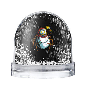 Снежный шар с принтом ЗЛОЙ СНЕГОВИК в Санкт-Петербурге, Пластик | Изображение внутри шара печатается на глянцевой фотобумаге с двух сторон | 