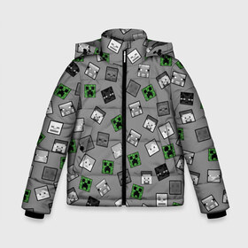 Зимняя куртка для мальчиков 3D с принтом Minecraft в Санкт-Петербурге, ткань верха — 100% полиэстер; подклад — 100% полиэстер, утеплитель — 100% полиэстер | длина ниже бедра, удлиненная спинка, воротник стойка и отстегивающийся капюшон. Есть боковые карманы с листочкой на кнопках, утяжки по низу изделия и внутренний карман на молнии. 

Предусмотрены светоотражающий принт на спинке, радужный светоотражающий элемент на пуллере молнии и на резинке для утяжки | alex | creeper | minecraft | steve | алекс | блок | вызыватель | зомби | игра | крипер | майнкрафт | победитель | приключения | свинья | стив