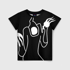 Детская футболка 3D с принтом Haunted Family в Санкт-Петербурге, 100% гипоаллергенный полиэфир | прямой крой, круглый вырез горловины, длина до линии бедер, чуть спущенное плечо, ткань немного тянется | haunted family | kizaru | rap | кизару | рэп | хип хоп