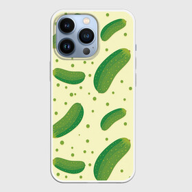 Чехол для iPhone 13 Pro с принтом Огурчики в Санкт-Петербурге,  |  | арт | еда | лето | овощ | овощи | огурец | огурцы | огурчик | огурчики | рисунок