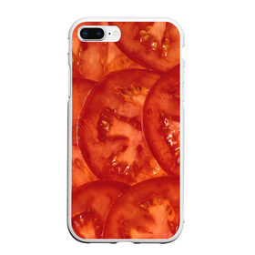 Чехол для iPhone 7Plus/8 Plus матовый с принтом Помидорки в Санкт-Петербурге, Силикон | Область печати: задняя сторона чехла, без боковых панелей | Тематика изображения на принте: арт | еда | лето | овощ | овощи | помидор | помидорки | помидоры | рисунок | томат | томаты