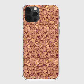 Чехол для iPhone 12 Pro Max с принтом Узор из сердец в Санкт-Петербурге, Силикон |  | heart | lines | love | pattern | линии | любовь | сердце | узор