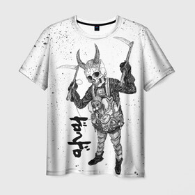 Мужская футболка 3D с принтом Dorohedoro Tidaruma в Санкт-Петербурге, 100% полиэфир | прямой крой, круглый вырез горловины, длина до линии бедер | Тематика изображения на принте: anime | dorohedoro | ebisu | manga | аниме | дорохедоро | манга | эбису