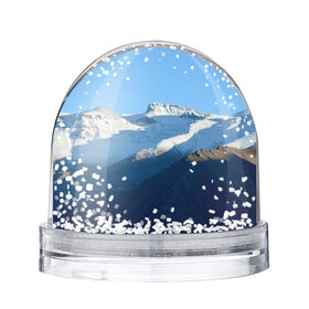 Снежный шар с принтом Снежные горы в Санкт-Петербурге, Пластик | Изображение внутри шара печатается на глянцевой фотобумаге с двух сторон | mountain | гора | горный массив | горы | снег | снежный склон | эверест