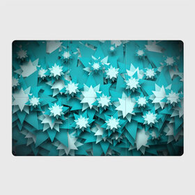 Магнитный плакат 3Х2 с принтом Звездочки в Санкт-Петербурге, Полимерный материал с магнитным слоем | 6 деталей размером 9*9 см | голубая звезда | звезда | звездный | звездочки | паттерн звезды | шестиконечная звезда