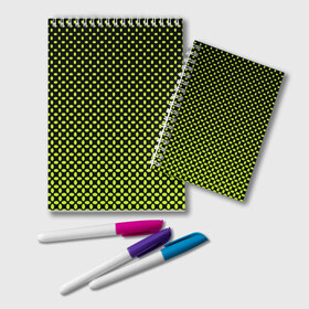 Блокнот с принтом Зеленая клетка в Санкт-Петербурге, 100% бумага | 48 листов, плотность листов — 60 г/м2, плотность картонной обложки — 250 г/м2. Листы скреплены удобной пружинной спиралью. Цвет линий — светло-серый
 | 
