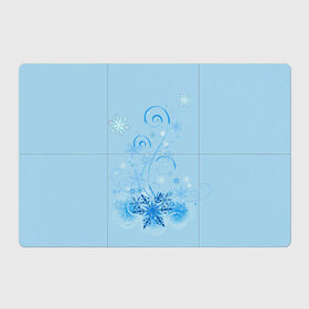 Магнитный плакат 3Х2 с принтом Зимние узоры в Санкт-Петербурге, Полимерный материал с магнитным слоем | 6 деталей размером 9*9 см | Тематика изображения на принте: зима | зимний узор | снег. | снежинки | узоры