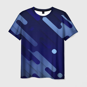Мужская футболка 3D с принтом Абстрактные линии в Санкт-Петербурге, 100% полиэфир | прямой крой, круглый вырез горловины, длина до линии бедер | абстракция | градиентные линии | линии | полосы | точки