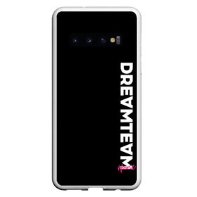 Чехол для Samsung Galaxy S10 с принтом DreamTeam в Санкт-Петербурге, Силикон | Область печати: задняя сторона чехла, без боковых панелей | blogger | bloggers | dream team | dream team house | dreamteam | dth | tik tok | tik tok house | блогер | блогеры | тик ток | тиктокеры