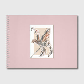Альбом для рисования с принтом Цветок в рамке в Санкт-Петербурге, 100% бумага
 | матовая бумага, плотность 200 мг. | ботаника | илюстрация | прямоугольник | рамка | рисунок | хлопок | цветок