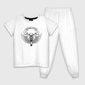 Детская пижама хлопок с принтом Мотоциклист в Санкт-Петербурге, 100% хлопок |  брюки и футболка прямого кроя, без карманов, на брюках мягкая резинка на поясе и по низу штанин
 | 