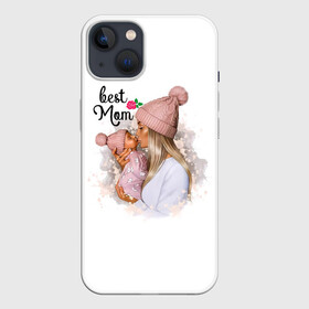 Чехол для iPhone 13 с принтом Best Mom в Санкт-Петербурге,  |  | 2021 | best mom | mom | беременность | доченька | дочка | дочке | лучшая мама | люблю маму | любовь | мама | маме | мамочка | мамочке | мамуле | мамуля | пузожитель | рождение ребенка | самая лучшая мама | семья