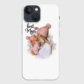 Чехол для iPhone 13 mini с принтом Best Mom в Санкт-Петербурге,  |  | 2021 | best mom | mom | беременность | доченька | дочка | дочке | лучшая мама | люблю маму | любовь | мама | маме | мамочка | мамочке | мамуле | мамуля | пузожитель | рождение ребенка | самая лучшая мама | семья