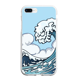 Чехол для iPhone 7Plus/8 Plus матовый с принтом ОКЕАН в Санкт-Петербурге, Силикон | Область печати: задняя сторона чехла, без боковых панелей | вода | волны | море | небо | облака | океан | природа | река.