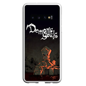 Чехол для Samsung Galaxy S10 с принтом Demons souls в Санкт-Петербурге, Силикон | Область печати: задняя сторона чехла, без боковых панелей | dark souls | demon souls | demons souls | demons souls remastered | git gud | гит гуд | дарк соулз | демон соулз
