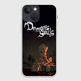 Чехол для iPhone 13 mini с принтом Demons souls в Санкт-Петербурге,  |  | dark souls | demon souls | demons souls | demons souls remastered | git gud | гит гуд | дарк соулз | демон соулз