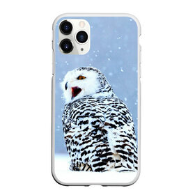 Чехол для iPhone 11 Pro Max матовый с принтом Зимняя птица в Санкт-Петербурге, Силикон |  | животные | звери | зима | зимний | зимняя | лес | природа | птица | сова