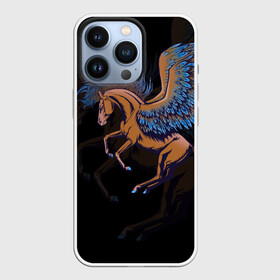 Чехол для iPhone 13 Pro с принтом Pegasus wings в Санкт-Петербурге,  |  | Тематика изображения на принте: pegasus | винтаж | графика | животное | зверь | конь | крыло | крылья | лошадь | пегас | перо | перья | пони