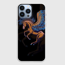 Чехол для iPhone 13 Pro Max с принтом Pegasus wings в Санкт-Петербурге,  |  | pegasus | винтаж | графика | животное | зверь | конь | крыло | крылья | лошадь | пегас | перо | перья | пони