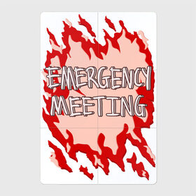 Магнитный плакат 2Х3 с принтом Экстренное собрание в Санкт-Петербурге, Полимерный материал с магнитным слоем | 6 деталей размером 9*9 см | among us | emergency meeting | game | игра | экстренное собрание
