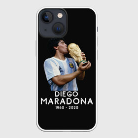 Чехол для iPhone 13 mini с принтом Diego Maradona в Санкт-Петербурге,  |  | 10 | 1960 | 2020 | argentina | barcelona | diego | football | legend | leo | lionel | maradona | messi | retro | rip | soccer | аргентина | барселона | бога | диего | легенда | лионель | марадона | месси | мяч | ретро | рука | форма | футбол
