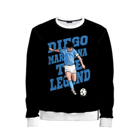 Детский свитшот 3D с принтом Diego Maradona в Санкт-Петербурге, 100% полиэстер | свободная посадка, прямой крой, мягкая тканевая резинка на рукавах и понизу свитшота | 10 | 1960 | 2020 | argentina | barcelona | diego | football | legend | leo | lionel | maradona | messi | retro | rip | soccer | аргентина | барселона | бога | диего | легенда | лионель | марадона | месси | мяч | ретро | рука | форма | футбол