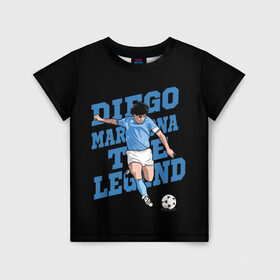 Детская футболка 3D с принтом Diego Maradona в Санкт-Петербурге, 100% гипоаллергенный полиэфир | прямой крой, круглый вырез горловины, длина до линии бедер, чуть спущенное плечо, ткань немного тянется | 10 | 1960 | 2020 | argentina | barcelona | diego | football | legend | leo | lionel | maradona | messi | retro | rip | soccer | аргентина | барселона | бога | диего | легенда | лионель | марадона | месси | мяч | ретро | рука | форма | футбол