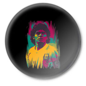 Значок с принтом Diego Maradona в Санкт-Петербурге,  металл | круглая форма, металлическая застежка в виде булавки | Тематика изображения на принте: 10 | 1960 | 2020 | argentina | barcelona | diego | football | legend | leo | lionel | maradona | messi | retro | rip | soccer | аргентина | барселона | бога | диего | легенда | лионель | марадона | месси | мяч | ретро | рука | форма | футбол
